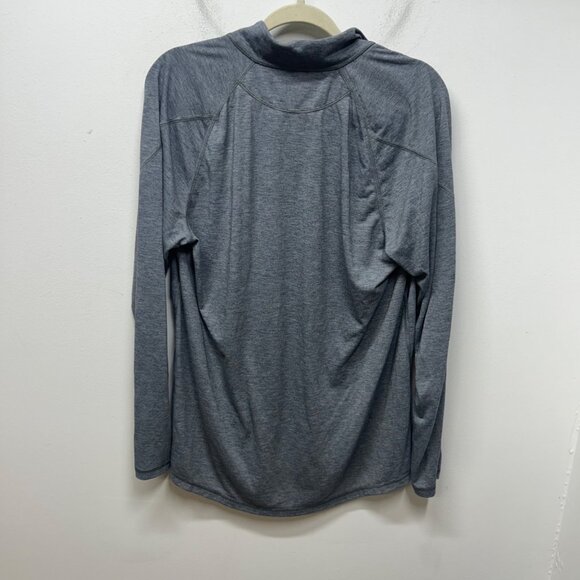 Tentree Mens Grey Long Sleeve Quarter-Zip Pullover Recycled Polyester & Tencel B - Picture 7 of 10